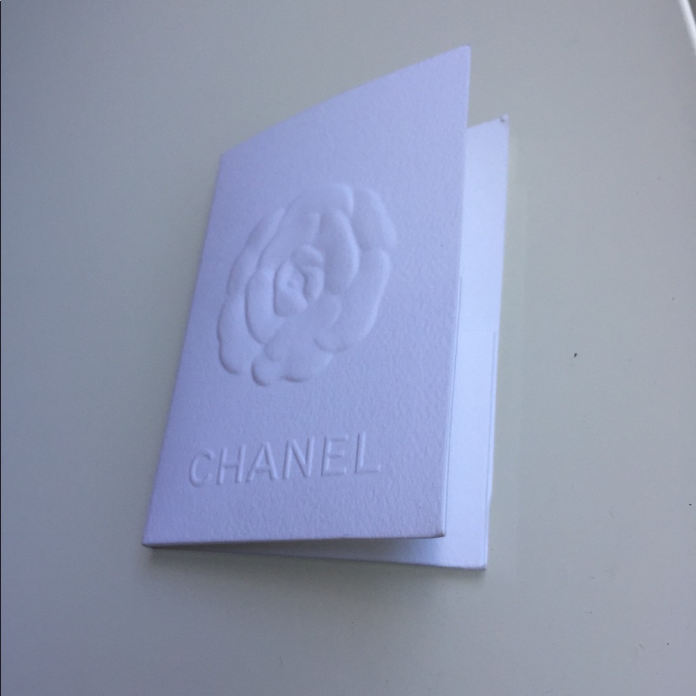 Authentic Chanel Camellia Receipt Holder